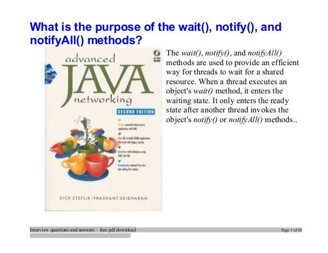Advanced Java Interview Questions Pdf